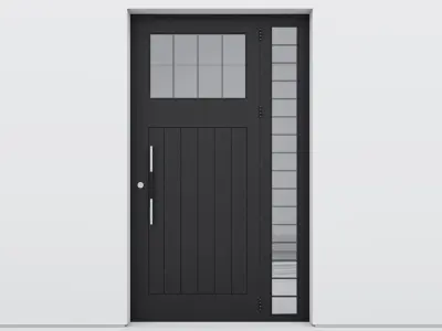 Aluminium door 89 3D model