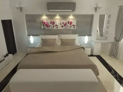 BedRoom Interior 3D model 61