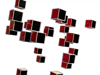 3D Animated Color Box  3D model