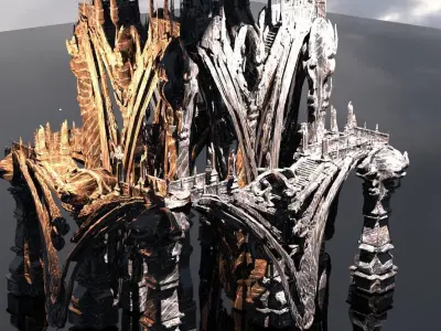 Ancient Hyborian Maze 3 3D model