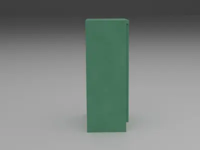 Generic street electricity box or fuse box Free low-poly 3D model