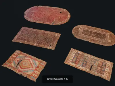 Small Carpets 3D Model Pack
