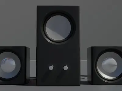 Speakers speaker system 3D model