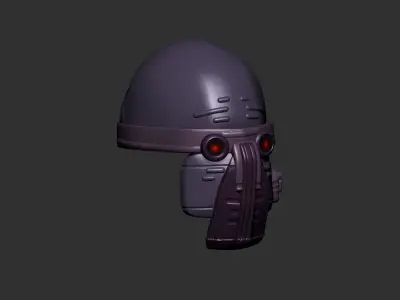 helmet high poly sculpt 3d printable  3D model 145