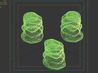 Desert - Mountain - Wind Stone 07 3D model