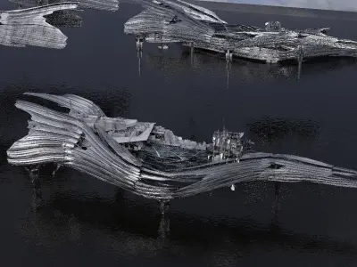 Hybrid base design Exterior Ship 9 3D model