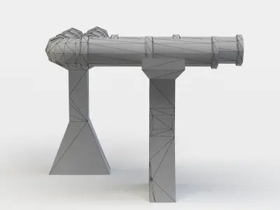 Gas pipe Low-poly 3D model