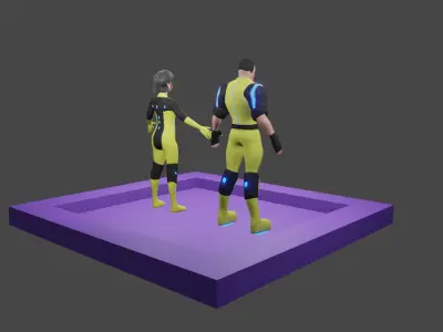 Agent Characters 3D model