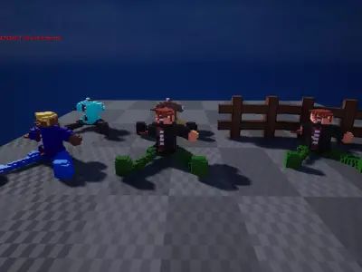 Horror Voxel Props 3D model