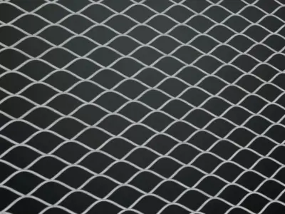 Wave Grille Metal Mesh PBR Seamless Texture