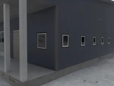 LHBP Building 2 Low-poly 3D model