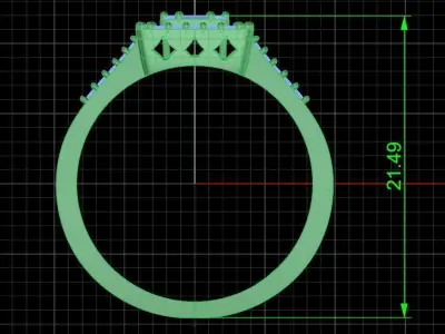 Jewelry ring 176 3D print model