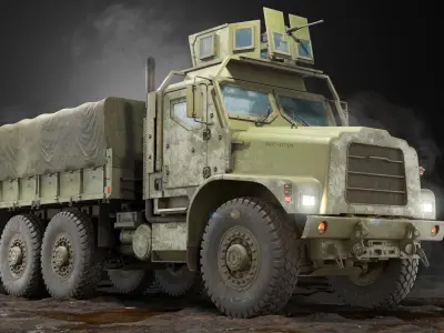  Cargo Truck Oshkosh MTVR MK23 PBR 