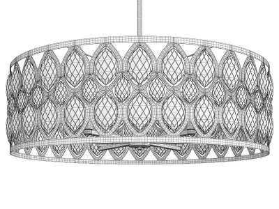 Z Lite 6010 30MB Dealey 8 Light Chandelier Low-poly 3D model