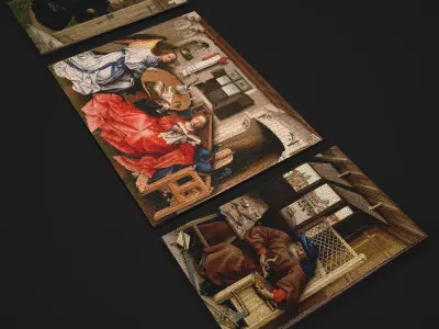 Robert Campin Merode Alter Piece 3D Model Pack