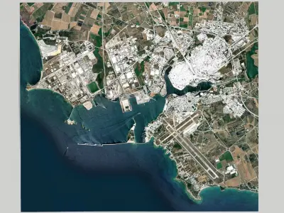 Cityscape Brindisi Italy 3D model