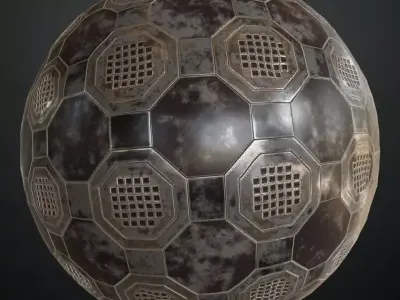 Mix Metal Surface Material PBR Seamless Texture