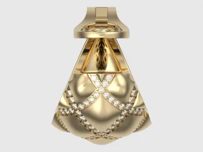 Crisscross Diamond Earrings JDBCo 3D print model