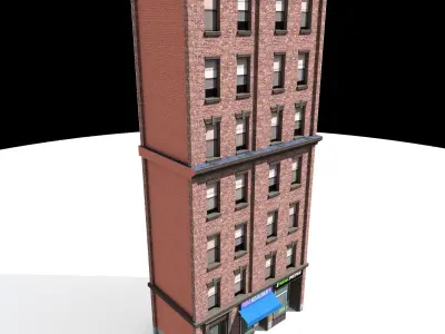 Nyc Building 07 Low-poly 3D model