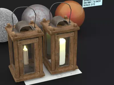 NORDSK IVAN WOODEN LANTERN 2025 3D model