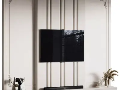 Tv Wall 65 3D model