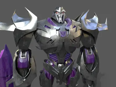 TRANSFORMERS MEGATRON  Low-poly 3D model