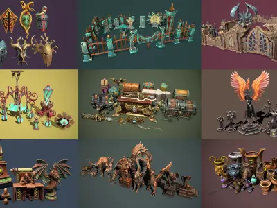 Fantasy bundle by Haridon 3D Model Pack