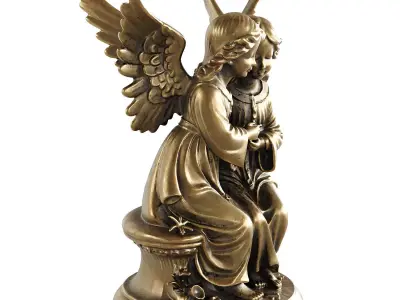 angel statue 11 3D model