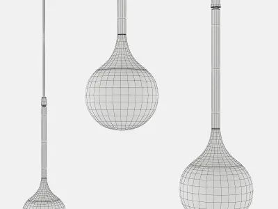 Solo Pendant Light Low-poly 3D model