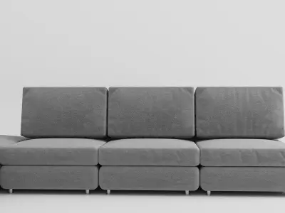 Modern Sofa fabric  Free 3D model