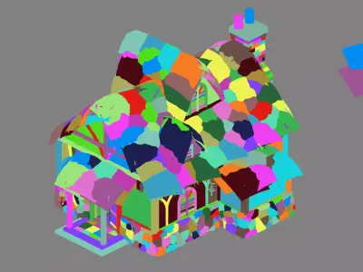 Glacier Ancient Land - Snowy Residence 01 3D model