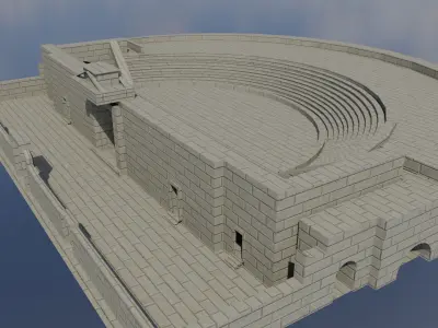Old Roman Theatre  Free 3D model