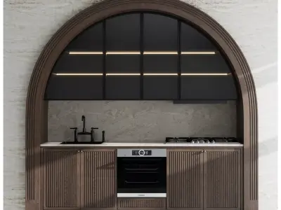 Kitchen Appliance Bosch Kitchen 93 Low-poly 3D model