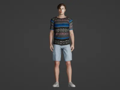 Trendy Teenager 3D model