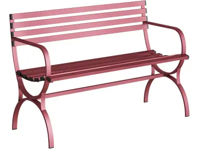 Bench Rusko Red Barrel Studio 3D model