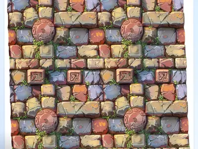 Stylized Wall Seamless Texture Texture 21
