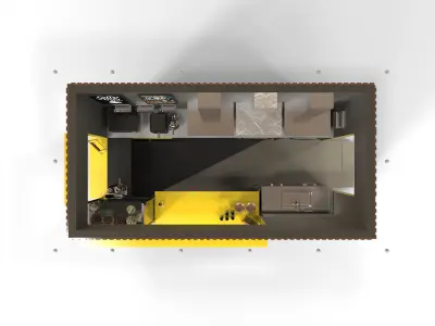 Snack Bar  Low-poly 3D model