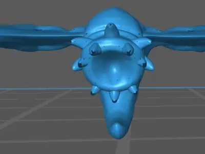 Scourge creature with claws and teeth 3D print model