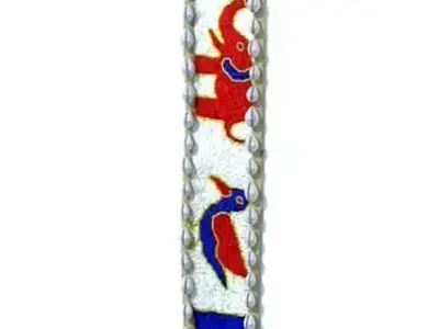 Red White Blue And Yellow African Tribal Item 3D model