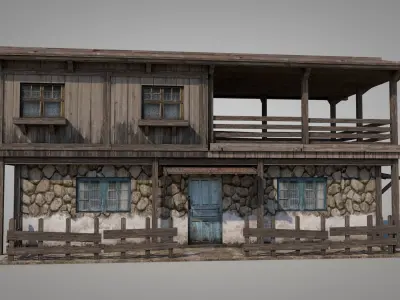 Anatolian Village House 9 Low-poly 3D model