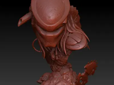 Predator Bust 3D print model