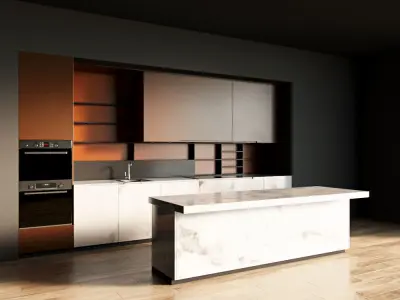 48-Kitchen12 matte 4 3D model