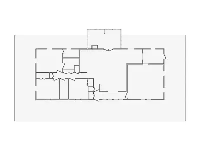 Simple Interior Sketch - 4501-5000 SF - Xactimate - Matterport 3D model