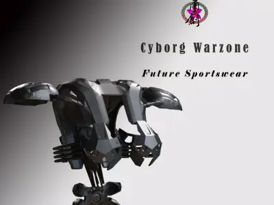 Cyborg Warzone - Future Sportswear Low-poly 3D model