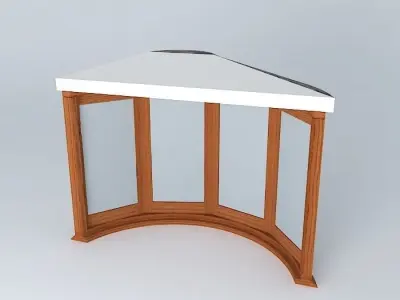 Oak window  Free 3D model