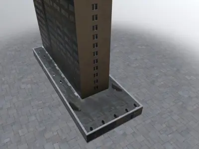 Prague Building7 Low-poly 3D model