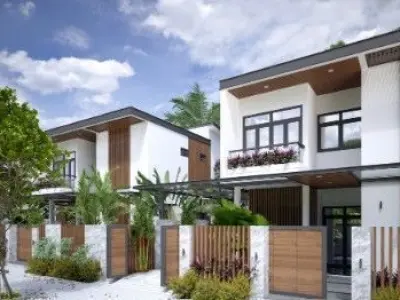 House Exterior Model  villa site 3D model
