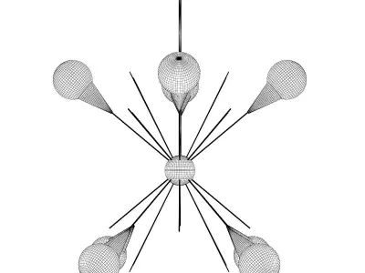 Golden Ceiling Lamp 3D model