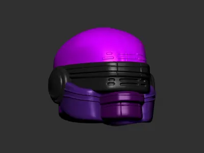 helmet high poly sculpt 3d printable ver 7 3D model 3D model