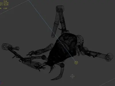 Future World - Undersea - Mechanical Wreck 01 3D model